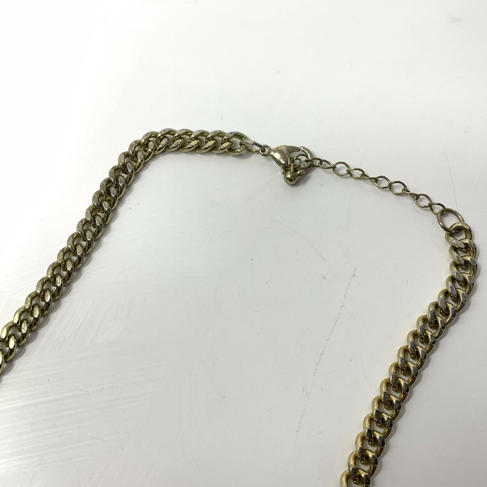 Gold Boho Blue Green Jewel Necklace! - Picture 5 of 8